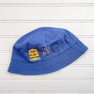 Boys Embroidered Cheeseburger “Party Dude” Bucket Hat